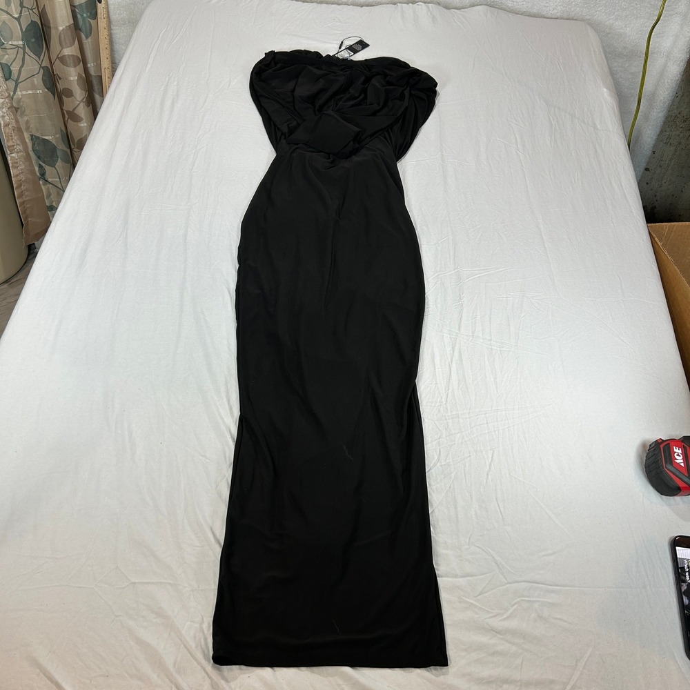 Fashion Nova Deep Down Sleeveless Hooded Maxi Dress Black D9033SL XS NWT - Picture 11 of 15